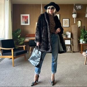 Stylish Faux Fur Coat
